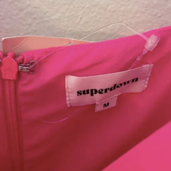 SUPERDOWN pink maxi formal dress size medium - Picture 2 of 5